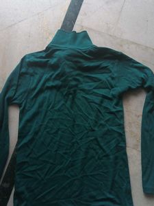 Black Long Sleeve Mock Neck Top