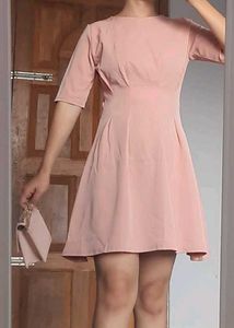 Peach Mini Dress