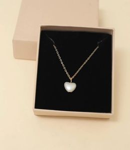 Pearl Heart Pendant Necklace