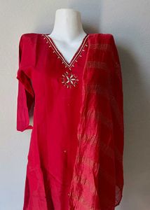 Red Kurta Set 🎀
