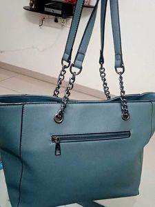 Pastel Blue Shoulder/Tote Bag from CODE