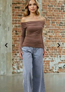 Elegant Off-Shoulder Long Sleeve Top