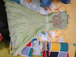 Beautiful Green Embroidered Dress