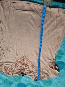 Peach Crochet Detail Top In Xl Size For Women
