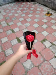 single Red Rose bouquet