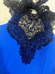 Laced Up Padded Blue Dress 💙