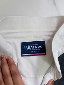 Stylish White Polo Shirt