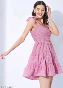 Pink Gingham Dress