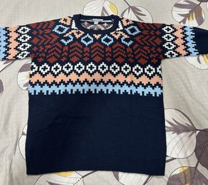 Patterned Knit Sweater