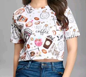 Coffee Graphic Print T-Shirt