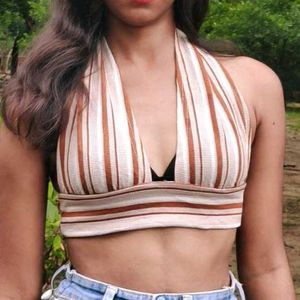 Striped Halter Top