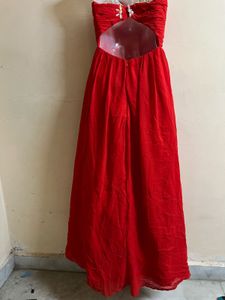 Pintrest Padded Balloon Red Designer Gown🥰💗