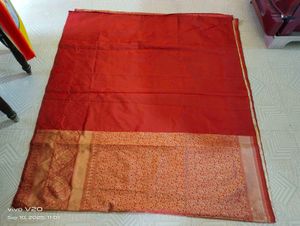 Red &amp; Gold Silk Saree