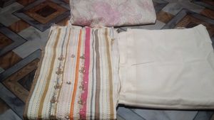 Striped dress material