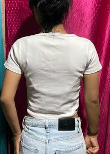 White Crop Top