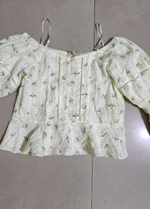 Cotton Love Bardot Top By AND