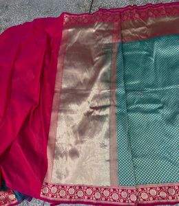 New Elegant Green Banarasi Saree
