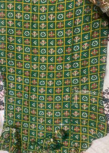 Bandhni Kurti In Green N Red Colour