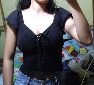 Cute Black Crop top.