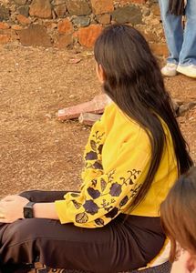 Women Embroidered Sleeve Sweater