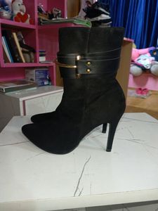 Black Suede Ankle Boots