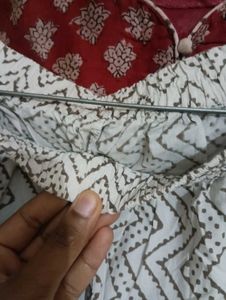 Printed Kurti Set With Pant