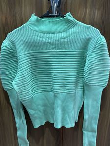 Stylish Green Knit Top