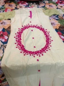 Embroidered Long Gown