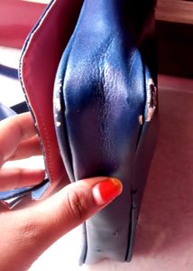 Vintage Navy Blue Crossbody Bag