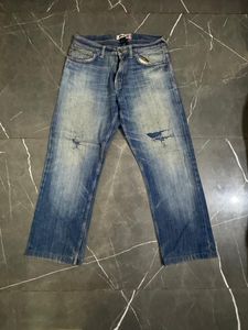 Combo  thrifted Distressed Denim Jeans