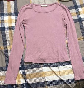 Pink Ribbed Top