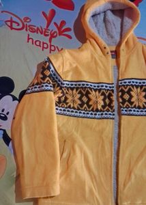 Cozy Yellow Hooded Jacket