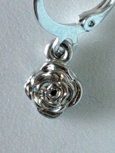 Minimal Rose Earrings