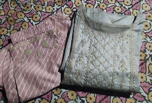 Elegant Grey Kurta Set