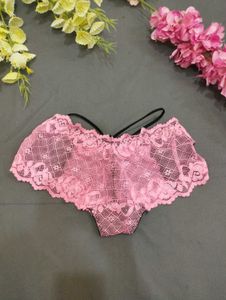 Pink Lace Detail Lingerie✨