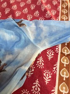 Angel Print Mesh Top