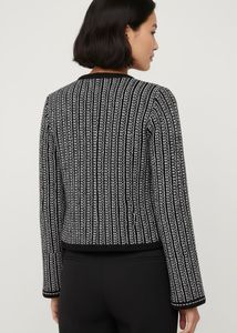 Tweed Style Knit Jacket