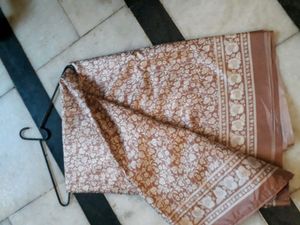 Light Btown/nude Floral Printl Lightweight   Saree