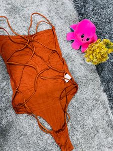 Rust-Colored Bodysuit