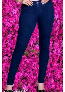 Stylish Dark Blue Skinny Jeans