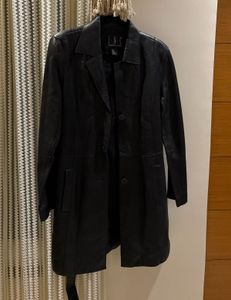 Vintage Genuine Leather Trench Coat