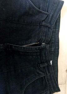 Black Flared Jeans with slits