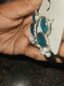 Teal Drop Earrings