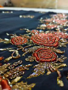 Beautiful 😍 Embroidery 🪡 Black Saree Available ✨