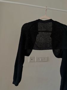 Black Long Sleeves Bolero SHRUG