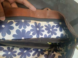 Brown Suede Fringe Laptop Bag