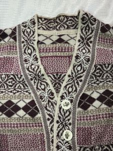 Patterned Knit Cardigan