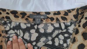 Leopard Print Mini Skirt