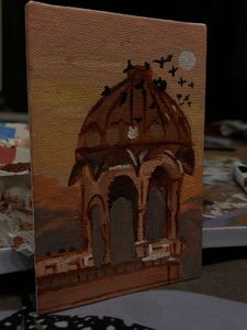 Rajasthani palace acrylic painting 🖼️