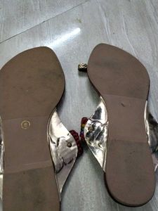 Sanlee &amp; Acai Rainbow Strap Sandals